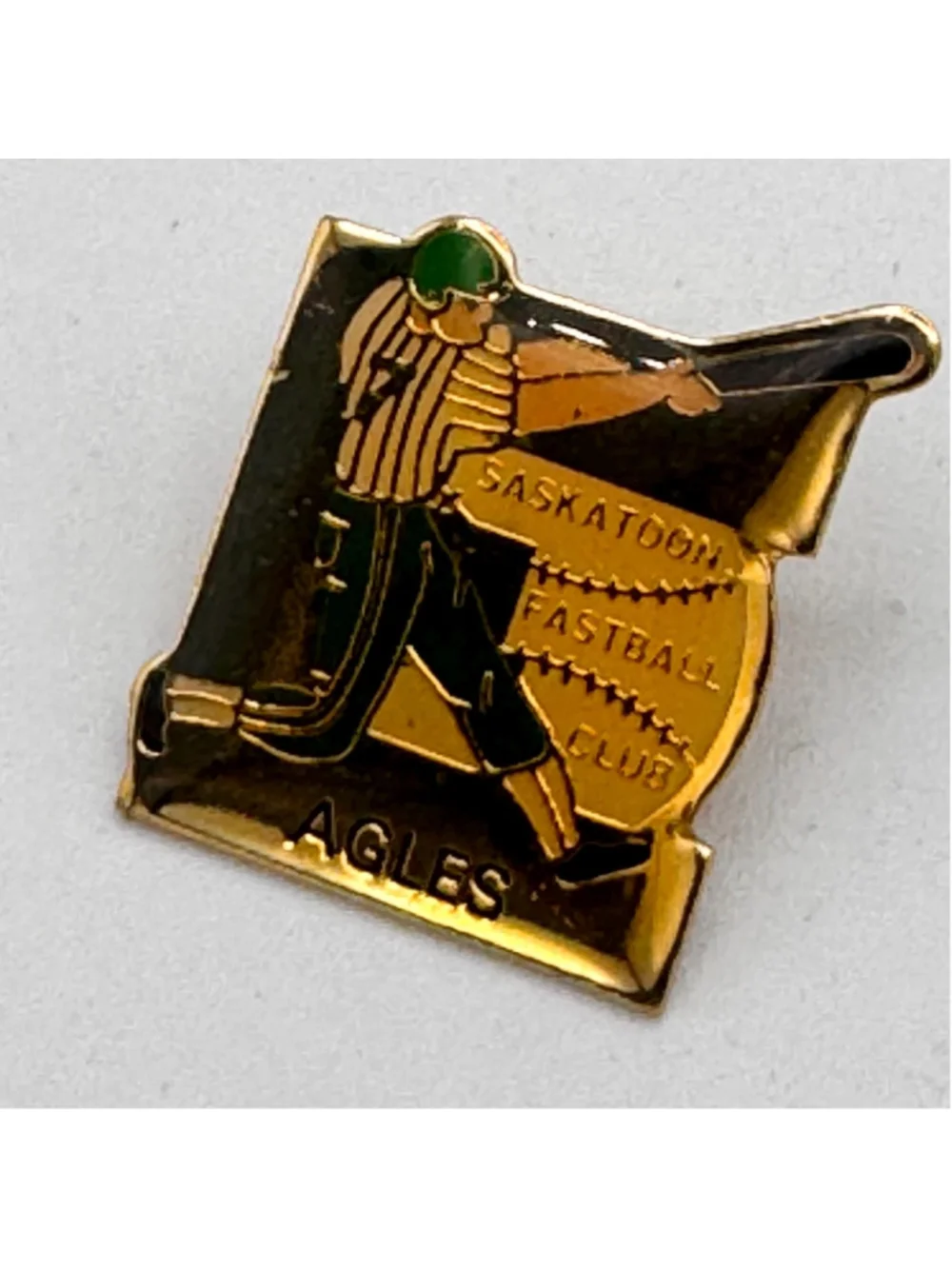 Vintage Sports Memorabilia Pins Hockey, Bowling and Baseball (6 pieces)